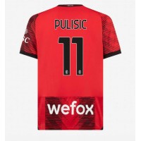 Camisa de time de futebol AC Milan Christian Pulisic #11 Replicas 1º Equipamento 2023-24 Manga Curta